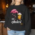 Es Escaliert Eh Flamingo Beer Disco Festival Party Sweatshirt Frauen Lustige Geschenke