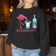 Es Escaliert Eh Flamingo & Ouzo Sweatshirt Frauen Lustige Geschenke