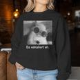 With Eskaliert Eh Drunken Cat Drunken Cat Beer Wine Fun S Sweatshirt Frauen Lustige Geschenke