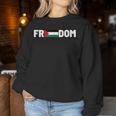 Freedom Palestine Flag And Nagers Sweatshirt Frauen Lustige Geschenke