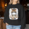 Friends Giving 2024 Thanksgiving Friendsgiving Messy Bun Women Sweatshirt Unique Gifts