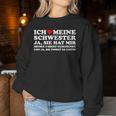 Birthday Ich Liebe Meine Schwester Und Ja Sie Hat Sweatshirt Frauen Lustige Geschenke