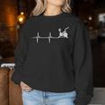 -Élo D'intérieur Ekg Line Heartbeat Sweat-shirt pour femme Cadeaux drôles