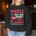 Flamingo Girls' Egal Was Passiere Sweatshirt Frauen Lustige Geschenke