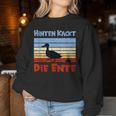 Football Slogan Hinten Kackt Die Duck Sweatshirt Frauen Lustige Geschenke