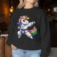 Karate Unicorn Athlete Belt Boys Girls Sweatshirt Frauen Lustige Geschenke