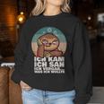 Sloth Ich Kam Ich Sah Ichergaß Was Ich Wollte Sweatshirt Frauen Lustige Geschenke