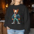 Giacca Alla Moda Per Cani Bull Terrier Perfetta Per Mamma E Papà Women Sweatshirt Regalos divertidos