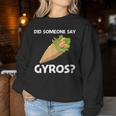 Giroscopi Divertenti Per Uomini Donne Gyro Carne Pita Doner Kebab Food Women Sweatshirt Regalos divertidos