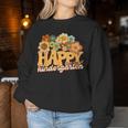 Happy First Day Of Kindergarten Back To School Retro Groovy Women Sweatshirt Regalos divertidos
