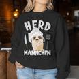 Herdmännchen I Chef's Hat Meerkat For And Women Sweatshirt Frauen Lustige Geschenke