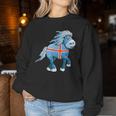 Icelandic Horse Islandpony Tölten Island Flag Sweatshirt Frauen Lustige Geschenke