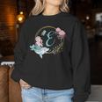 Iniziale E Sirena Alfabeto Lettera Regalo Ragazze Adolescenti Ad Women Sweatshirt Regalos divertidos