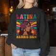 Kamala Harris 2024 Madam President Latina For Harris Women Sweatshirt Unique Gifts