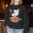 Kawaii Ramen Neko Uomini Donne Bambini Giapponese Noodle Anime Women Sweatshirt Regalos divertidos