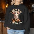 Komme Was Wolle Ich Schaf Das Sheep Farmers Sweatshirt Frauen Lustige Geschenke