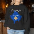 Kosovo Flag Kosovo Map For And Women Sweatshirt Frauen Lustige Geschenke