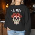 La Jefa Sugar Skullêtements Mexicain Dia De Los Muertos Dead Sweat-shirt pour femme Cadeaux drôles
