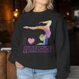 I Love Gymnastics Gymnast Girl Lover Sweatshirt Frauen Lustige Geschenke