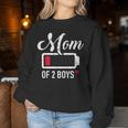 Mamaon Zwei Jungs Empty Battery 2 Sons Sweatshirt Frauen Lustige Geschenke