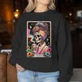 The Mom Tarot Card Messy Bun Coffee Mommy Mama Women Sweatshirt Personalized Gifts
