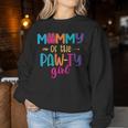 Mommy Of The Birthday Girl Dog Paw Family Matching Party Women Sweatshirt Personalized Gifts