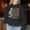 Music Teacher Kid National Hispanic Heritage Month Women Sweatshirt Funny Gifts