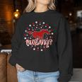 Mustangs School Spirit Football Mom Mustang Pride Teacher Women Sweatshirt Unique Gifts