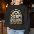 Name Christian Wenn Christian Es Nicht Reparieren Kann Sweatshirt Frauen Lustige Geschenke