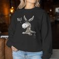 Nö Grummeliger Donkey Casual Stures Störrische Maultier Sweatshirt Frauen Lustige Geschenke