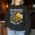 Optimismus Heißterversus Sumsi Mit Po Biene Honey Beekeeper Sweatshirt Frauen Lustige Geschenke