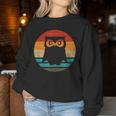 Owl Retro Styleintage Sweatshirt Frauen Lustige Geschenke