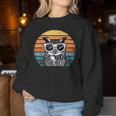 Owl With Sunglassesintage Sweatshirt Frauen Lustige Geschenke