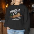 Pensionär 2024 Nicht Mehr Problem Sloth S Sweatshirt Frauen Lustige Geschenke