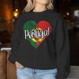 Portugal For Portuguese Heart Flag For Portugal Sweatshirt Frauen Lustige Geschenke