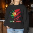 Portuguese Flag Women's Children's Portugal Sweatshirt Frauen Lustige Geschenke