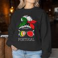 Portuguese Girl Portugal Woman Proud Portugal Flag Bandana Sweatshirt Frauen Lustige Geschenke