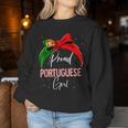 Proud Portuguese Girl Portugal Sweatshirt Frauen Lustige Geschenke