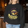 Punk Duck Duckling Punk Rocker Sweatshirt Frauen Lustige Geschenke