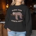 Puraida Costa Rica Cool Costa Rica Sloth Sweatshirt Frauen Lustige Geschenke