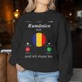 Romania Ruft Und Ich Muss Los Romania Flag Sweatshirt Frauen Lustige Geschenke