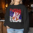 Serbia Serbia Coat Of Arms Flag & Women's Serbia Sweatshirt Frauen Lustige Geschenke