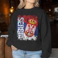 Serbia Flag Women's Children's Serbia Sweatshirt Frauen Lustige Geschenke