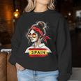 Spain Girls' Women's Flag Spain Jersey 2024 Sweatshirt Frauen Lustige Geschenke