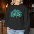 Stampa Pavone Blu Camicia Pavone Per Ragazzi E Ragazze Women Sweatshirt Regalos divertidos