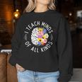 I Teach Minds Of Alll Kinds Special Education Teacher Women Sweatshirt Personalized Gifts