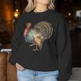 Thanksgiving Retro Vintage Turkey Fall Thankful Thanksgiving Women Sweatshirt Personalized Gifts