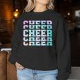 Tie Dye Cheerleading For Cheerleader Squad Girl Bff Cheer Women Sweatshirt Personalized Gifts