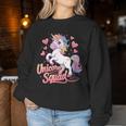 Unicorn Squad Birthday Party Unicorn Girl Women Sweatshirt Funny Gifts