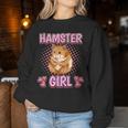 Vestiti Hamster Girl Criceto Women Sweatshirt Regalos divertidos